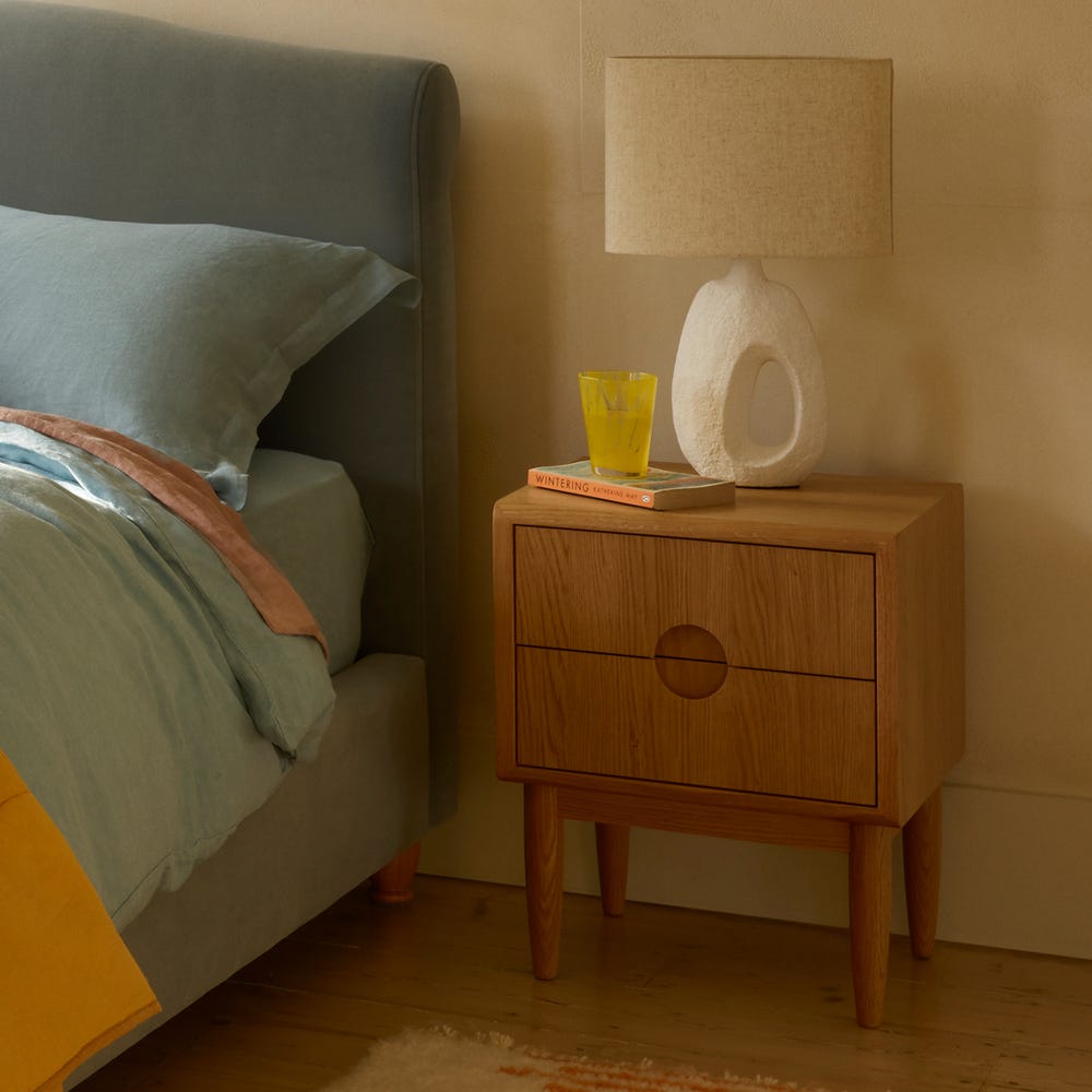 Heal's Amira Bedside Table Oak 4