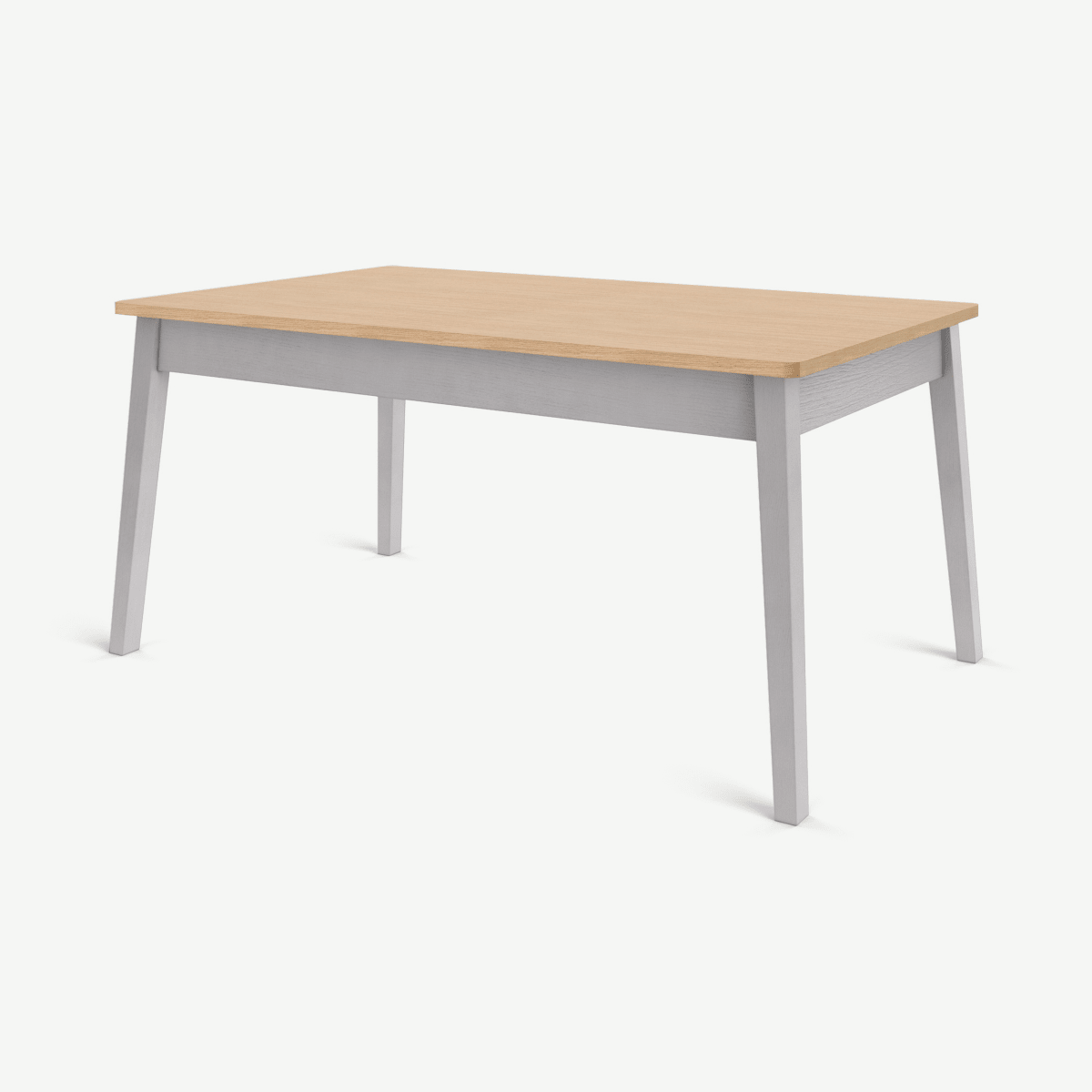 Harrison Shaker 6 Seat Dining Table, Oak & Grey