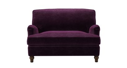Bluebell Loveseat Sofabed in Plum Smart Velvet - sofa.com