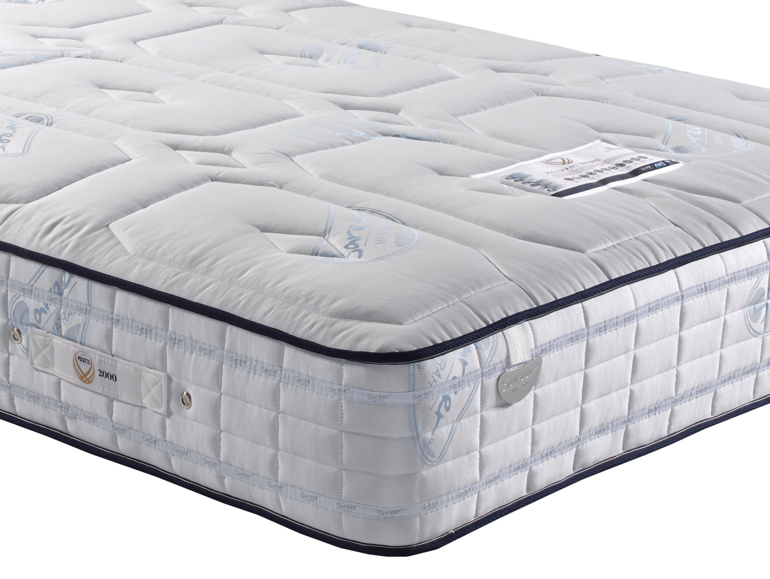 Sareer Furniture Limited Sareer Pocketo 2000 Pocket Sprung Mattress in White