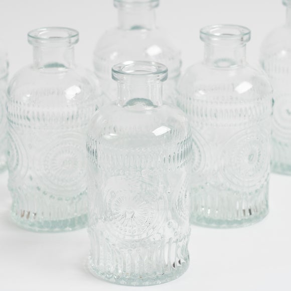 Set of 6 Embossed Bud Vases 4