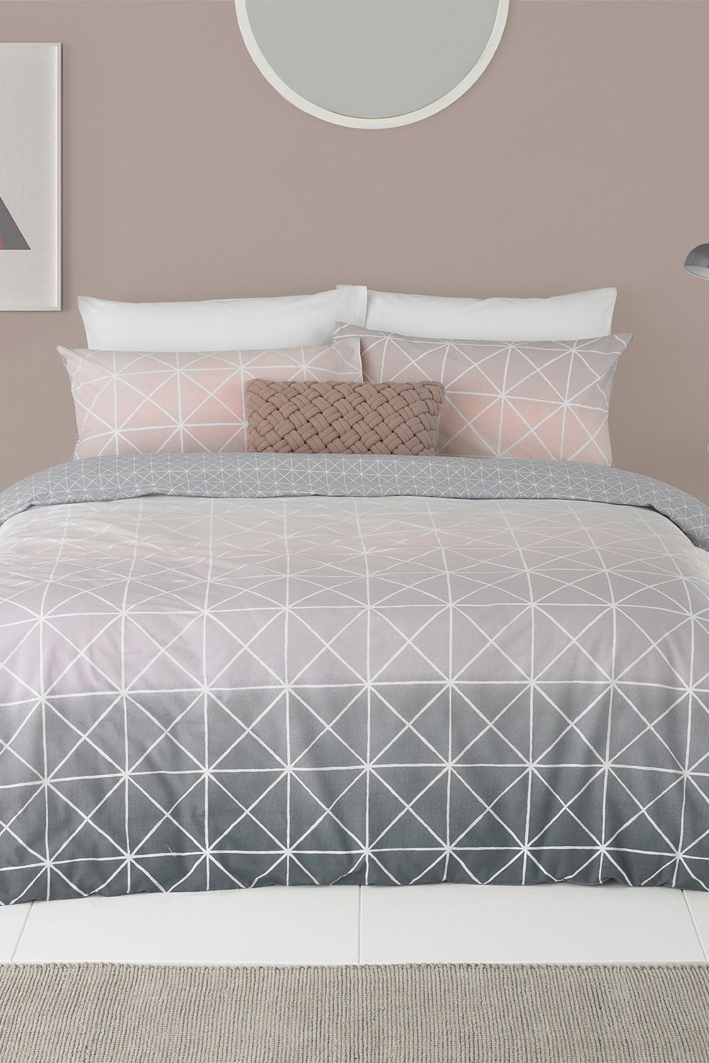 Furn Spectrum Geometric Gradient Reversible Duvet Cover Set
