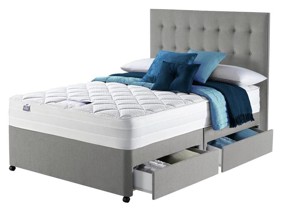 Silentnight Knightly 2000 Memory Kingsize 4 Drawer Divan