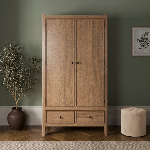 Portland Double Wardrobe, Mango Wood