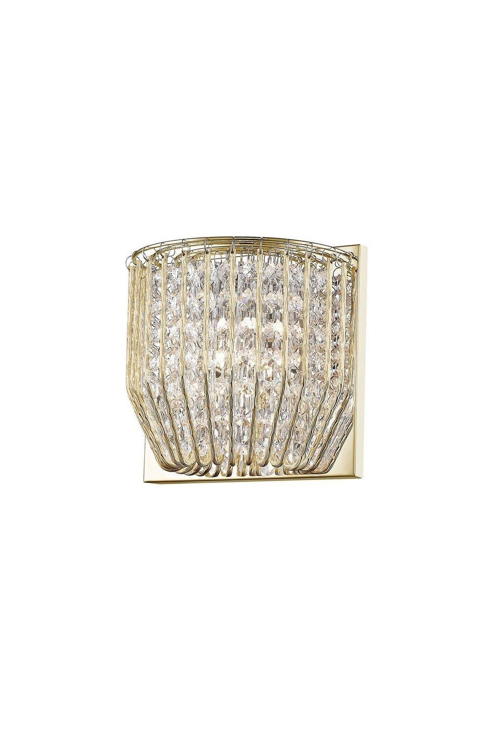 Netlighting Carlo 1 Light Wall Lamp Gold Fitting