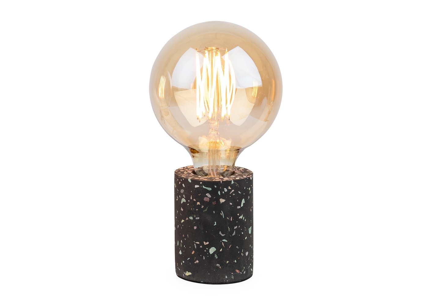 Heal's Bristol Table Lamp Black Terrazzo