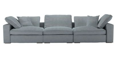Long Island 3 Seat Sofa in Buttermere Baylee Viscose Linen - sofa.com