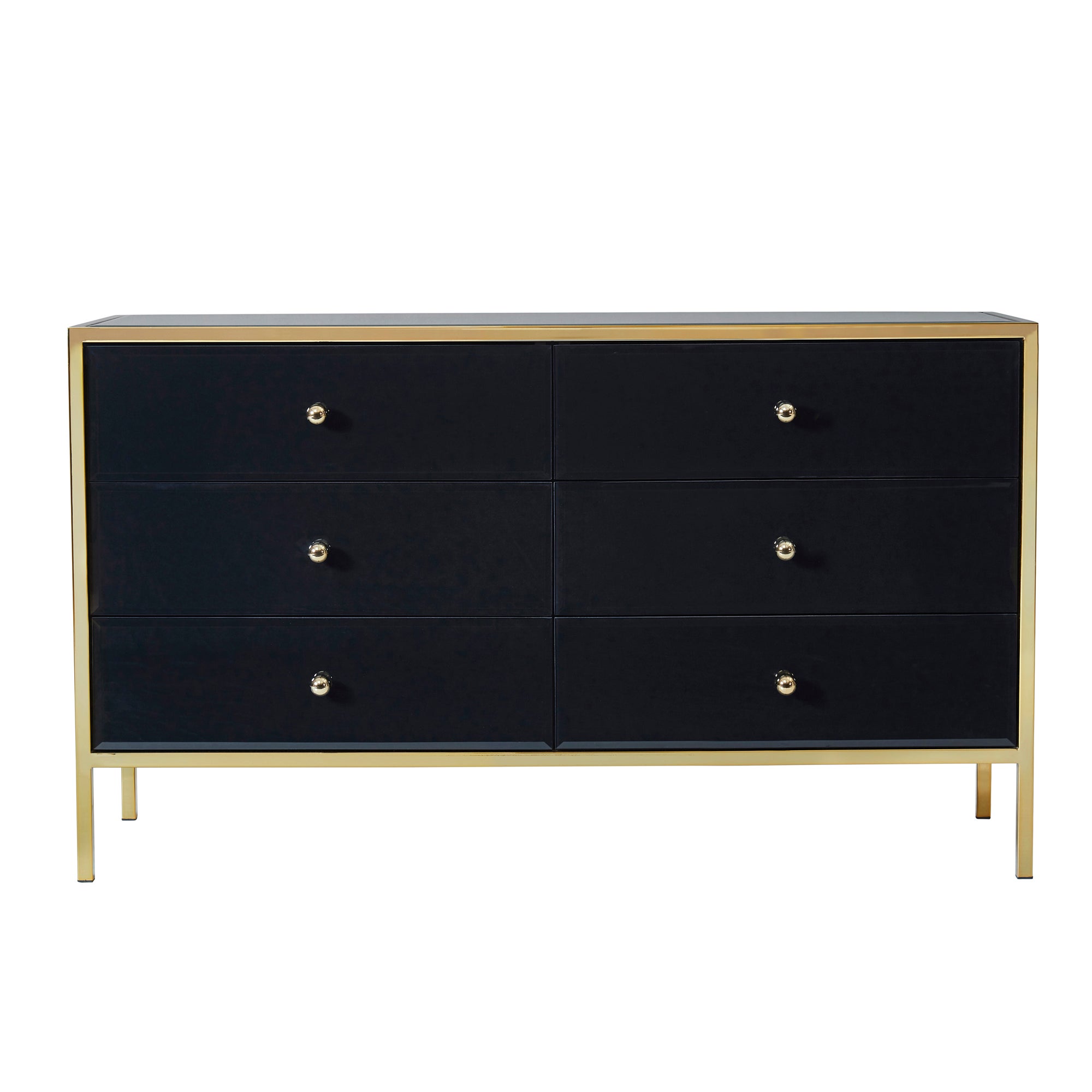 Fenwick 6 Drawer Chest Black