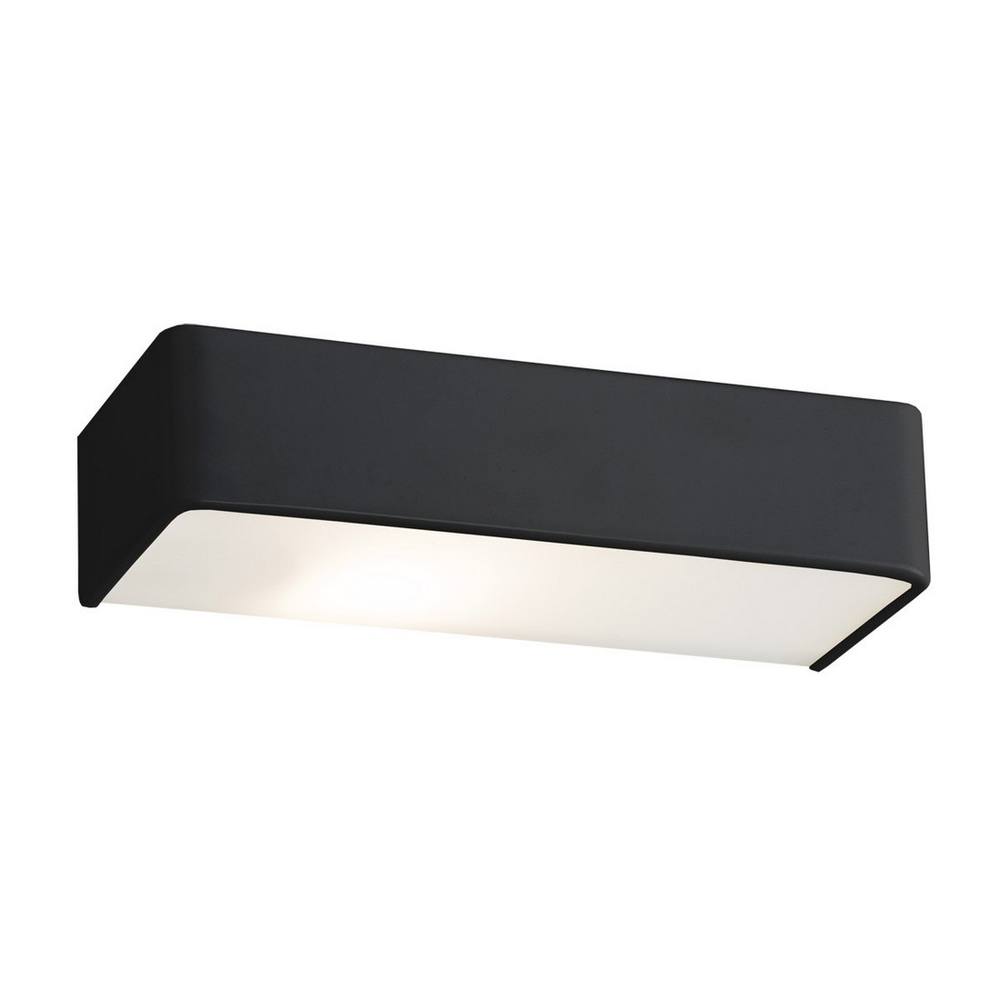 Netlighting Rodan 30cm Flush Wall Lamp Black Structure