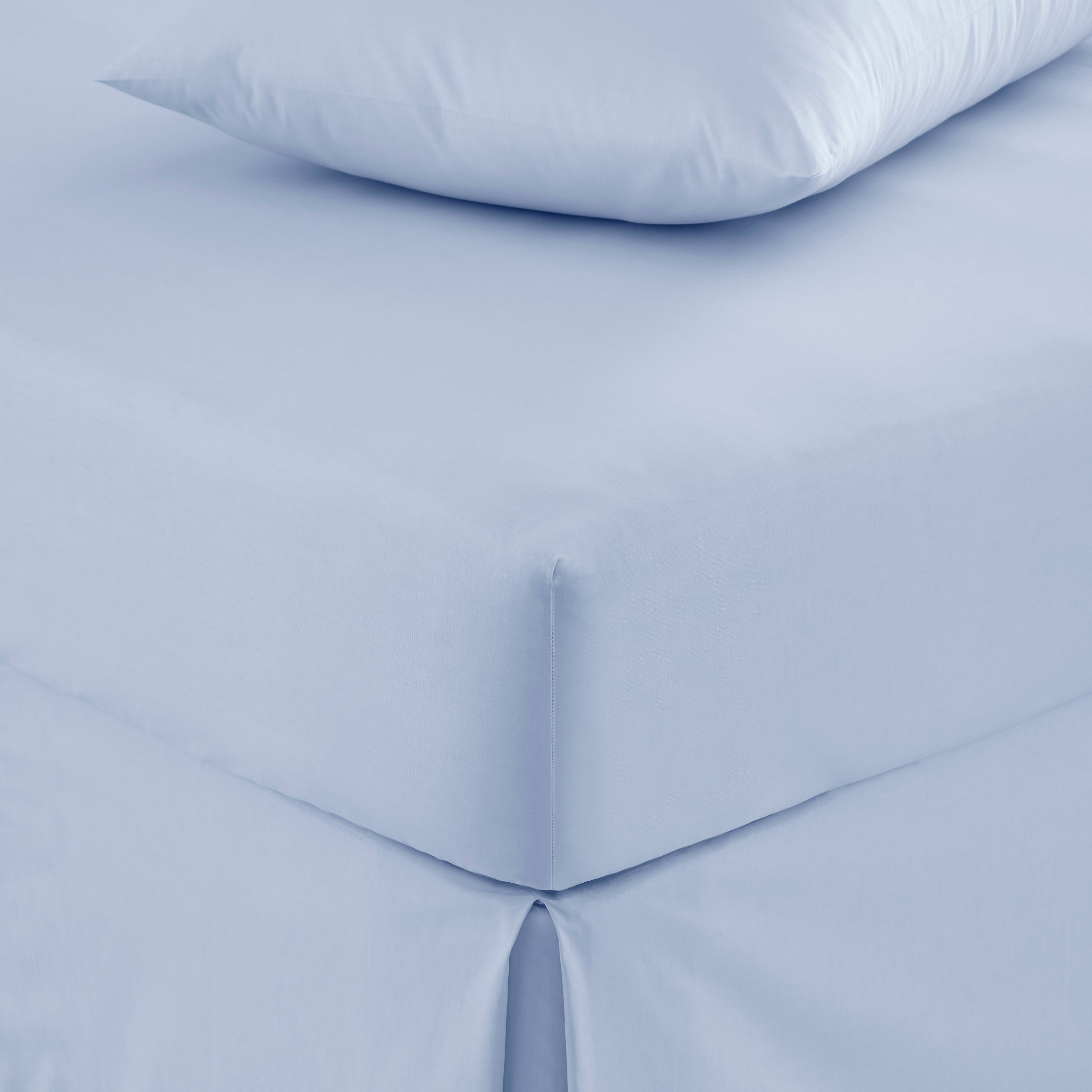 Pure Cotton Fitted Sheet Belle Blue