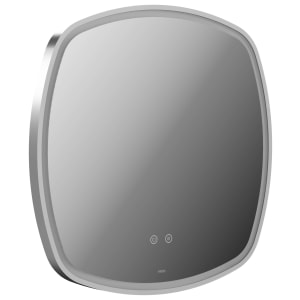 Nexa By VADO Veva Chrome Square LED Bathroom Mirror with Demister - 600mm