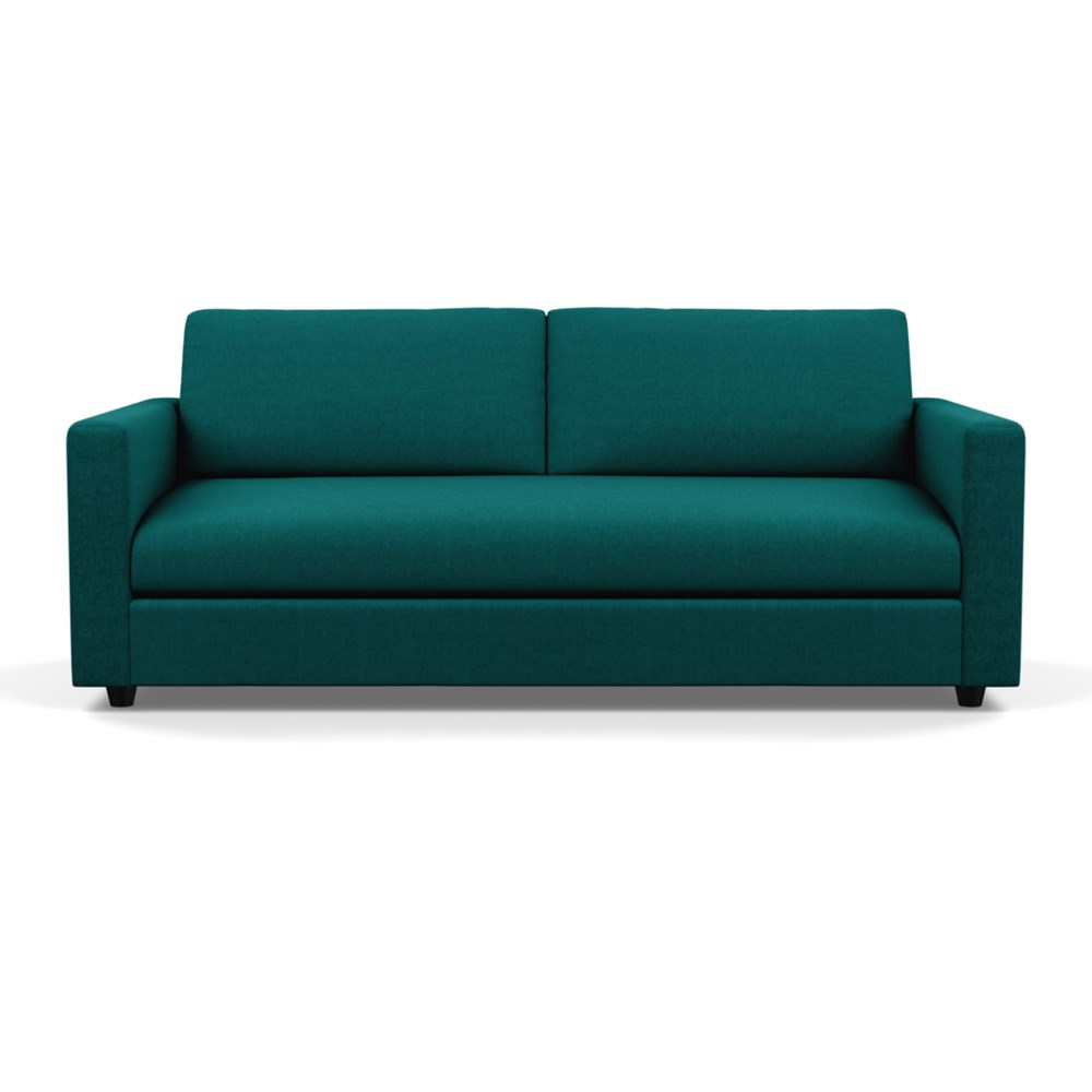 Heal's Nimbus II 4 Seater Sofa Brushed Cotton Pine Black Feet