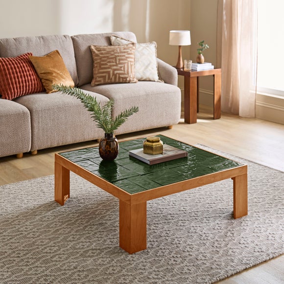 Lavina Glass Tiled Coffee Table