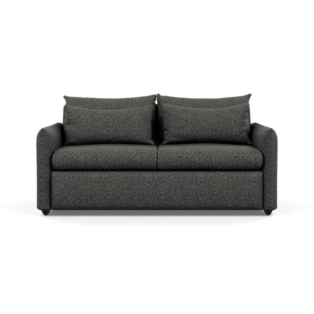Heal's Pillow Sofa Bed Brecon Charcoal Black Feet