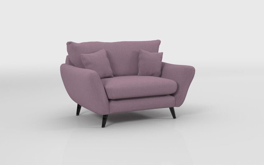 Purple Fabric Edale Snuggle Chair