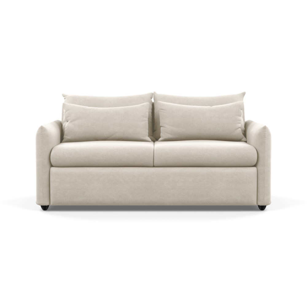 Heal's Pillow Sofa Bed Linen Hessian Black Feet