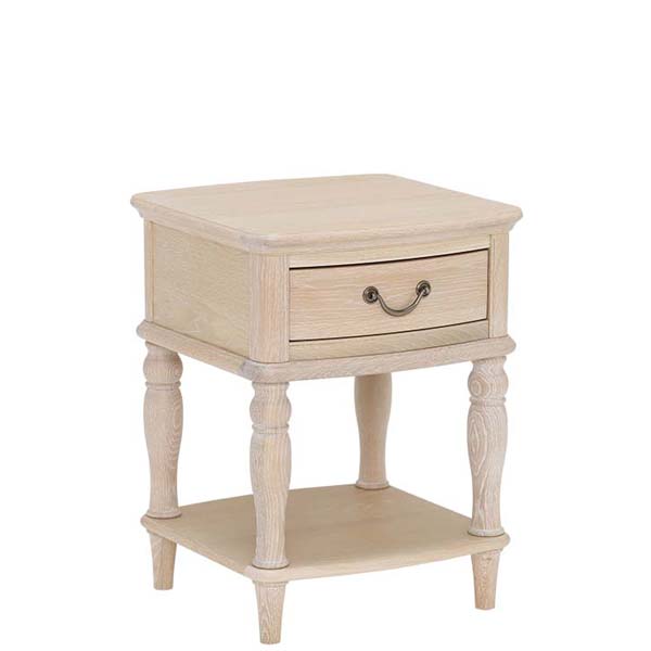 Charente Lamp Table  Chalk Oak