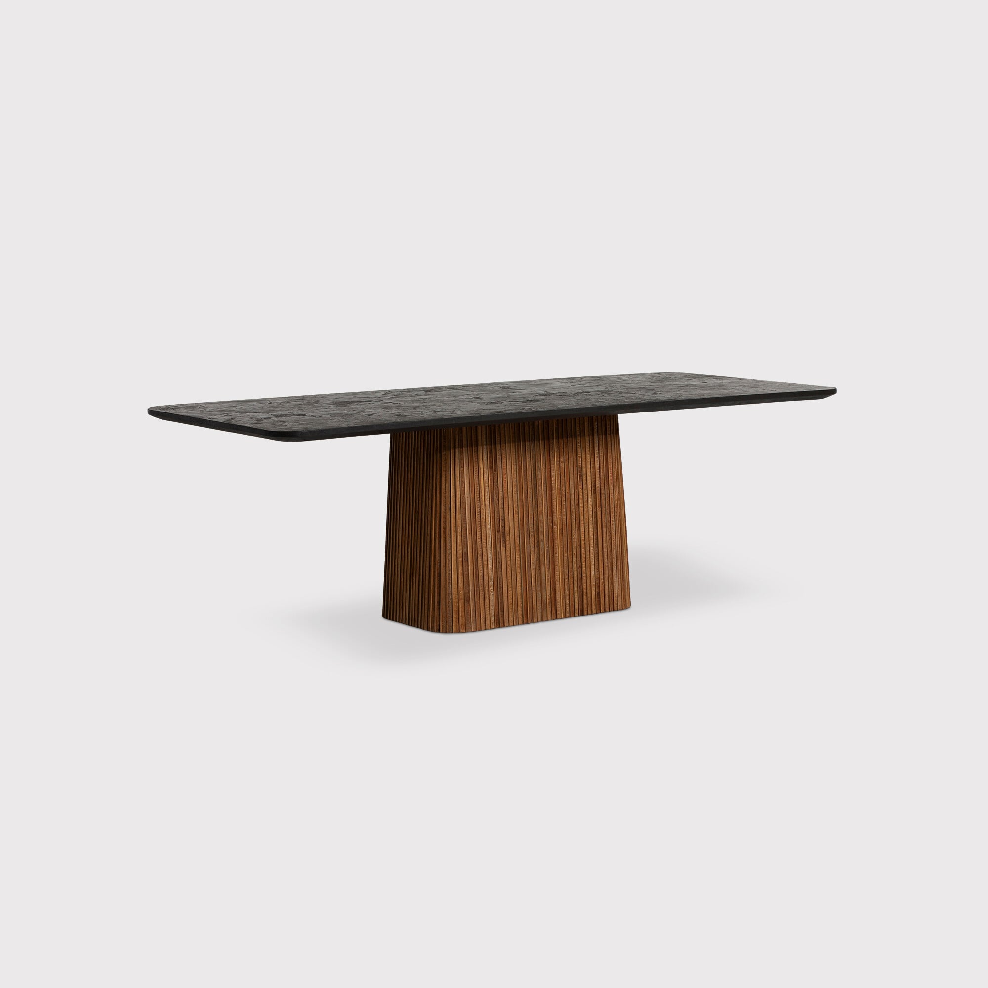 Trinidad Pedestal Dining Table 240cm, Teak Wood | Barker & Stonehouse