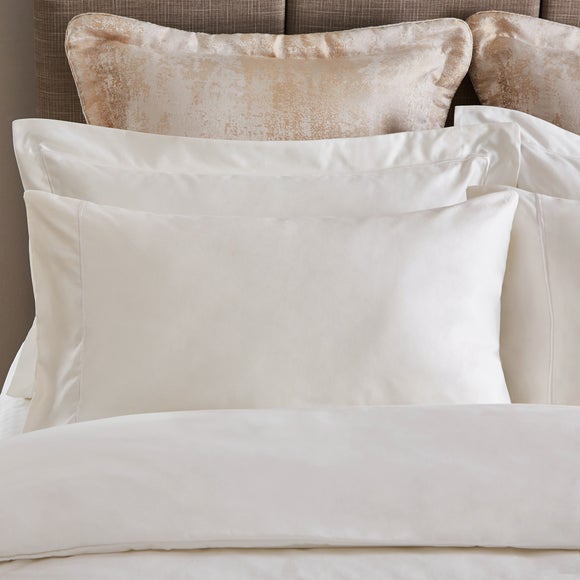 Dorma Egyptian Cotton Sateen 1000 Thread Count Cream Standard Pillowcase