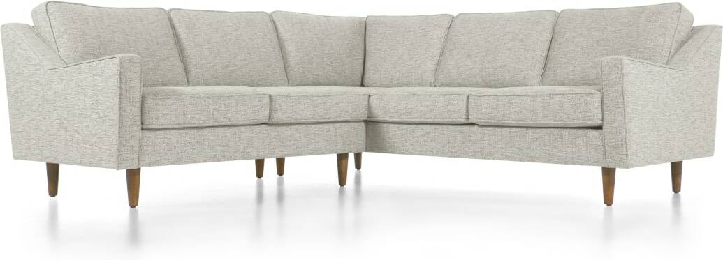 Dallas Corner Sofa, Grey Basketweave