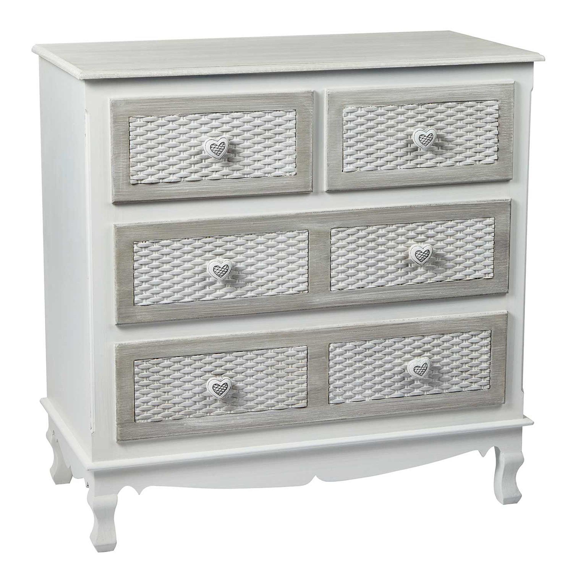 Brittany Chest of Drawers White