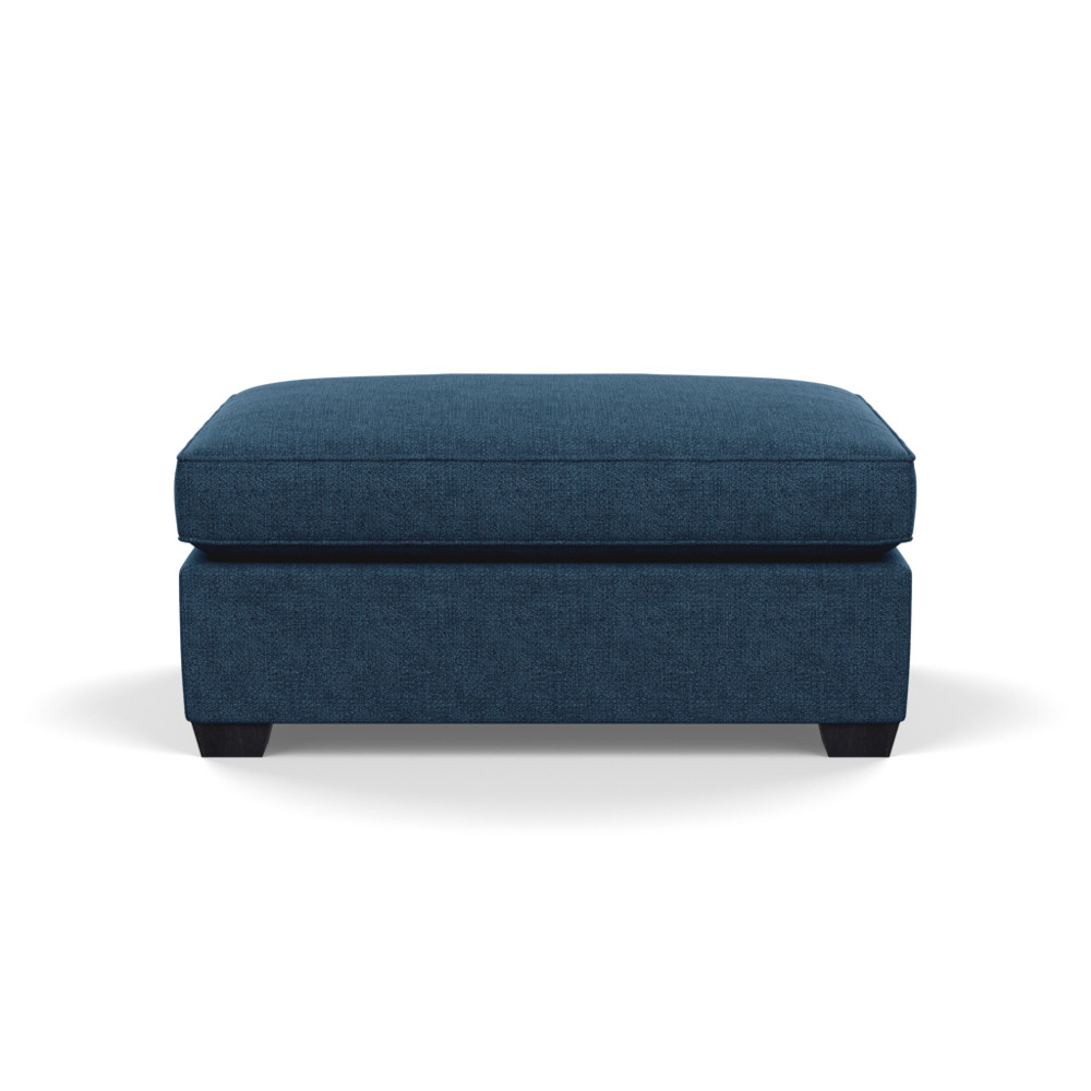 Heal's Torino Footstool Texture Ink Black Feet
