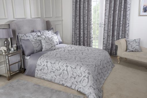 New Edge Blinds Cavendish Duvet Set in Grey