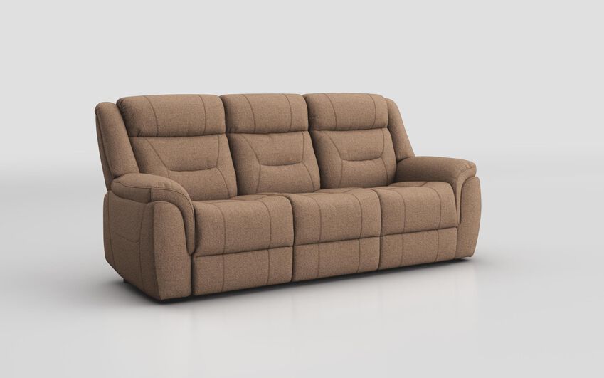 Brown Fabric Ainsdale 3 Seater Sofa