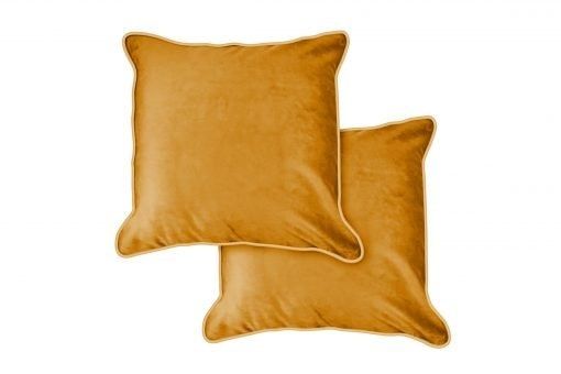 New Edge Blinds Plush Velvet Soft Touch Cushion Cover in Yellow