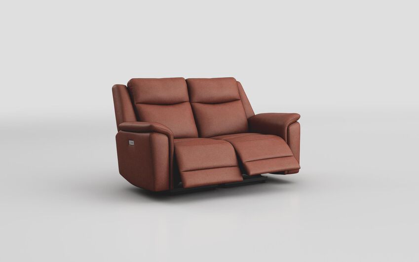 Brown Savio 2 Seater Power Recliner Sofa