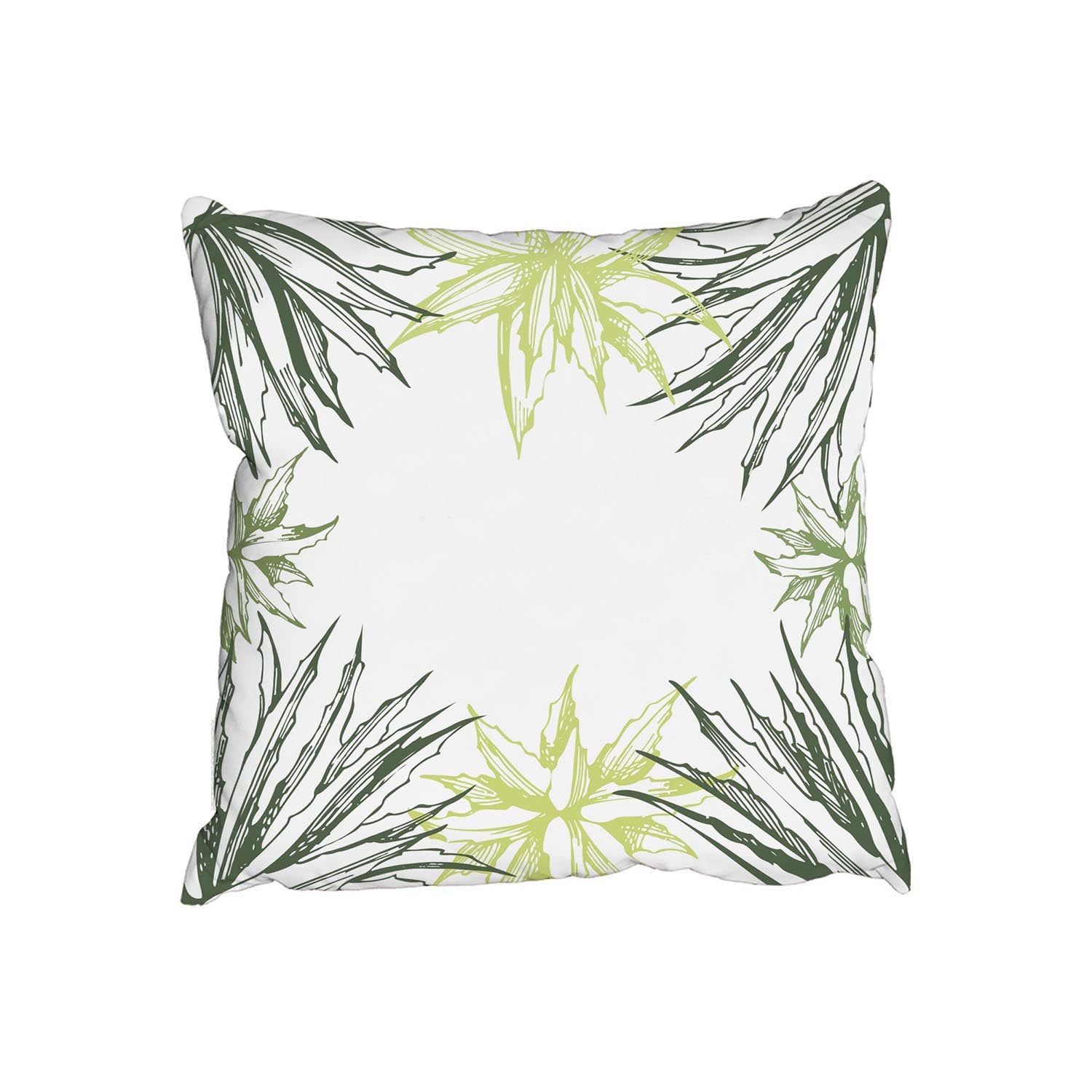 Benjamin Tate Design Cushions - Green Leaf Border (Cushion)