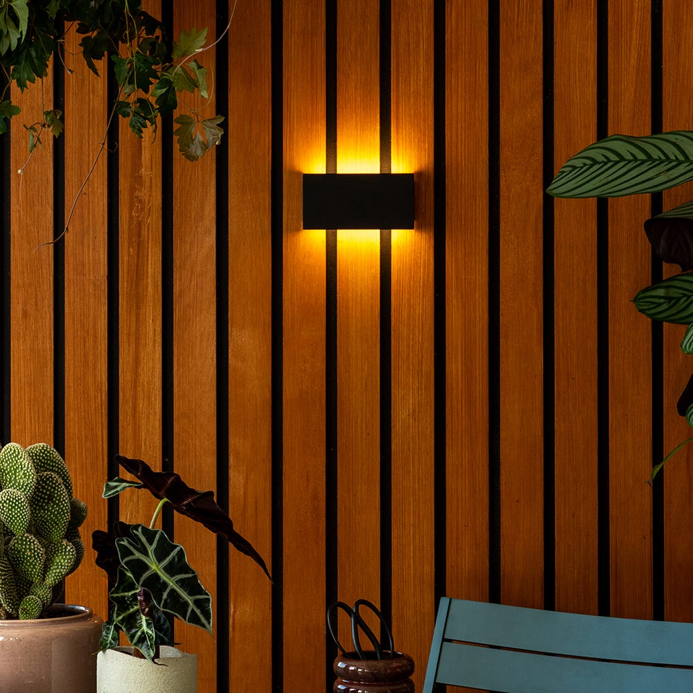 Heal's Outdoor or Bathroom LED Wall Light Rectangle White 4