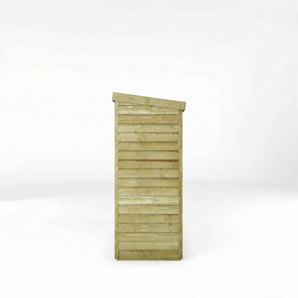 Mercia 6 x 2'6 Feet Overlap Pent Storage Shed - L83.4 x W181 x H195.7 cm in Brown 4