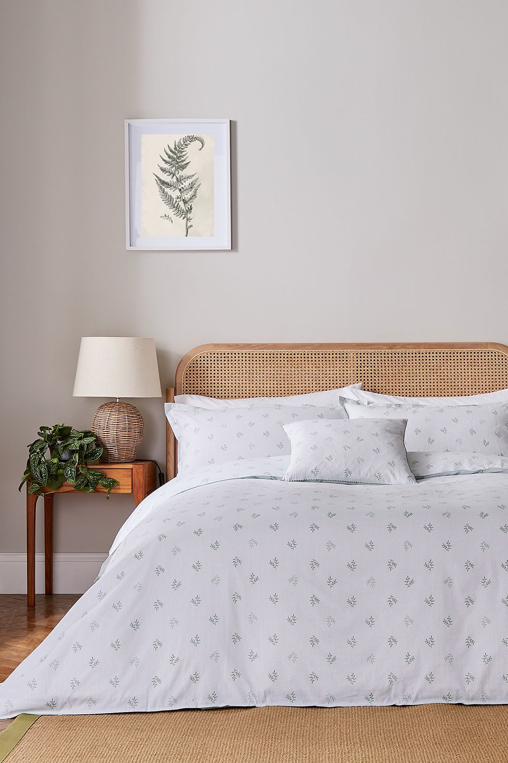 Murmur 'Thalia' Cotton Duvet Cover Set in Green