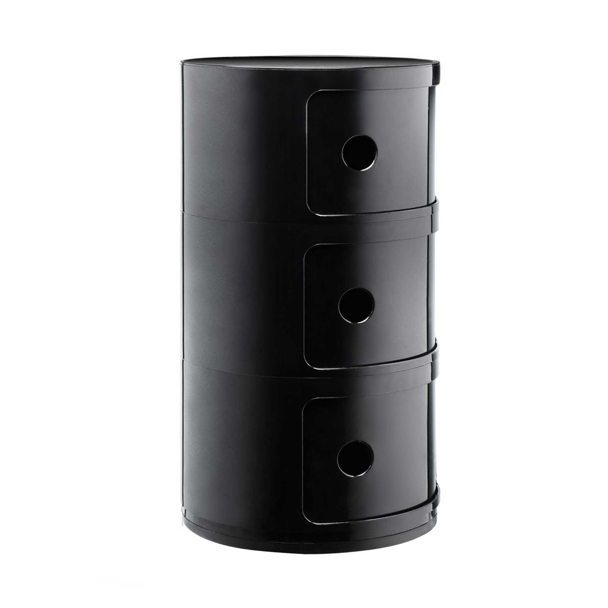Kartell Componibili 3 Drawer Storage Unit, Black