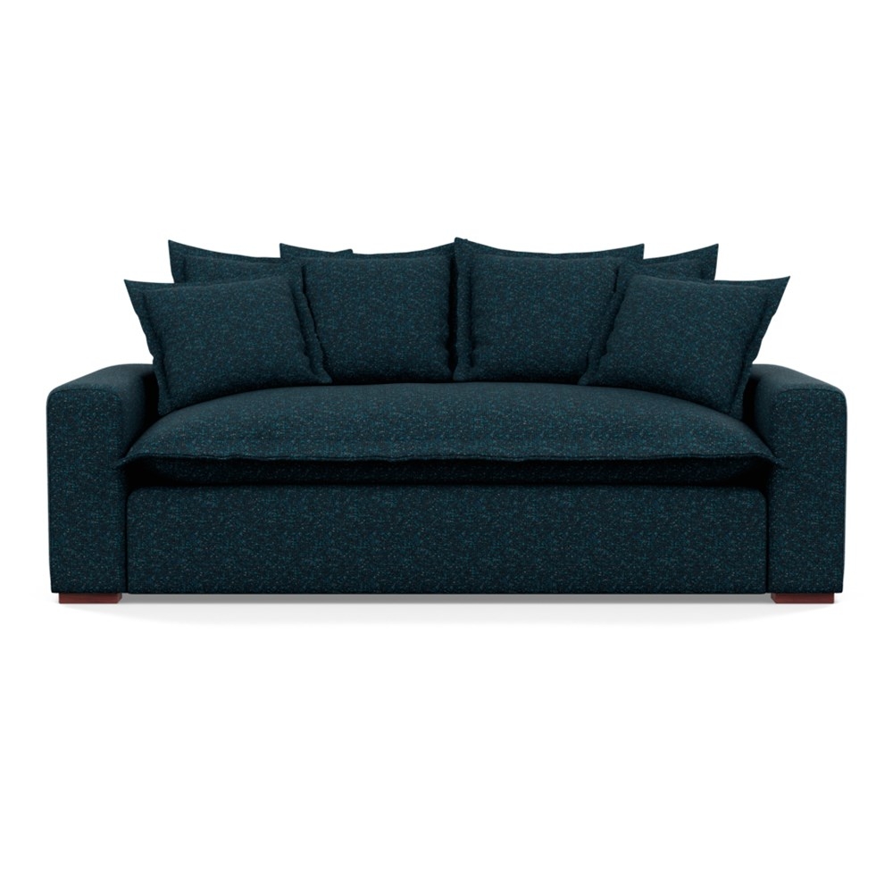 Heal's Brompton 3 Seater Sofa Brecon Ink Walnut Stain Feet