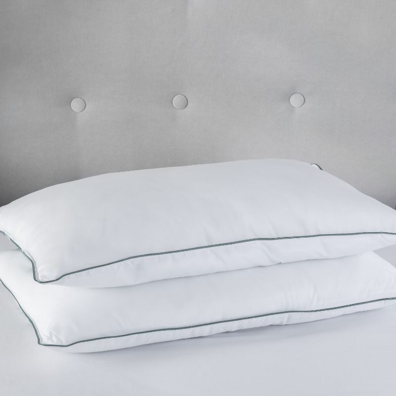 Snug City Luxury Duck Feather & Down Pillow Pair 100% Cotton Cover in White