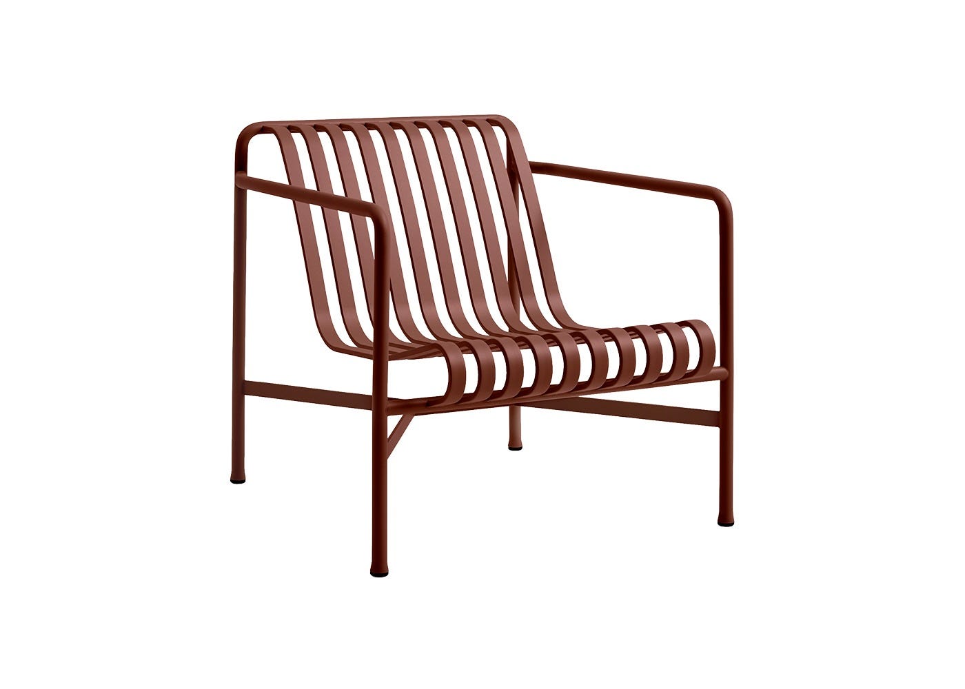 HAY Palissade Lounge Chair Low Iron Red
