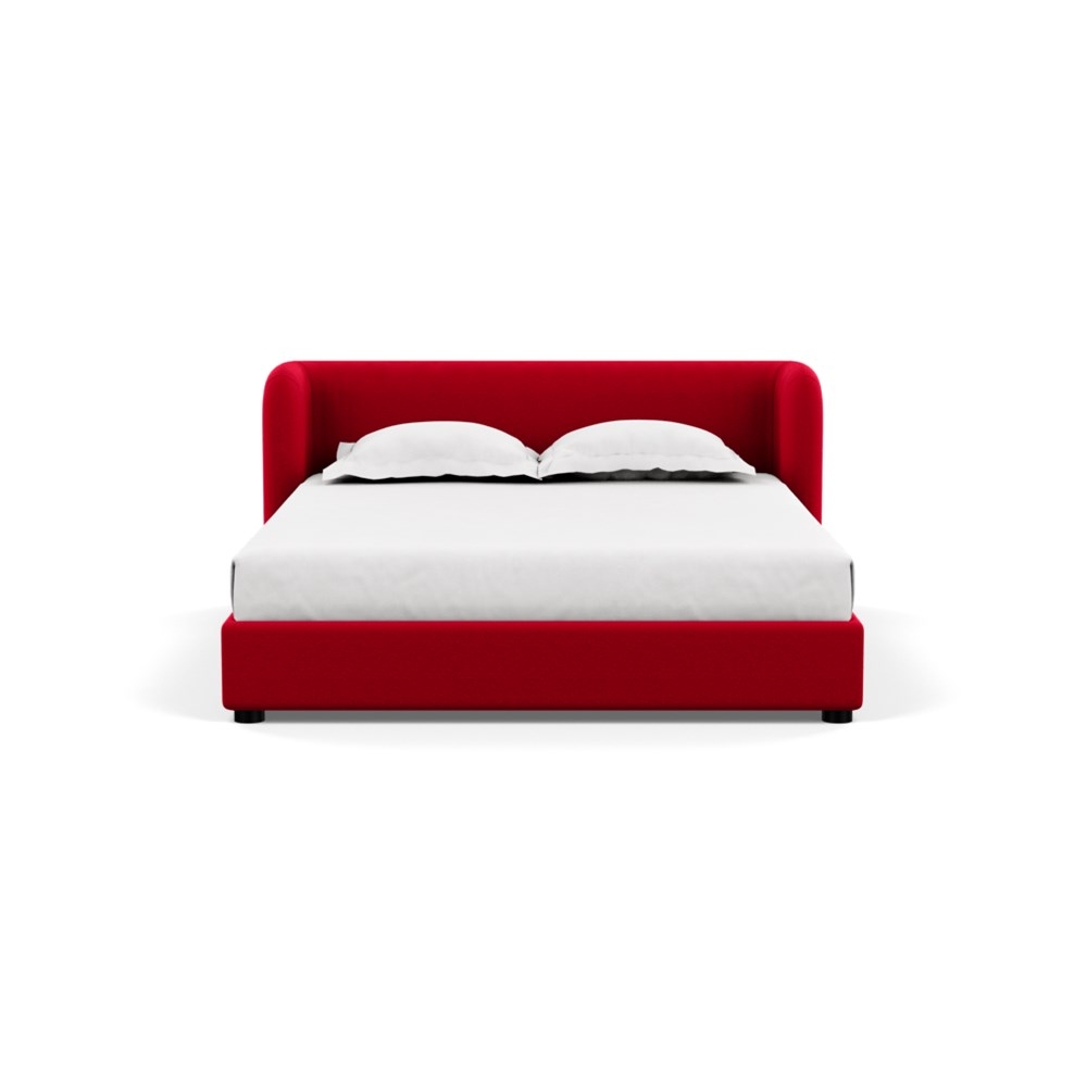 Heal's Group Bed King Melton Wool Red Oxide