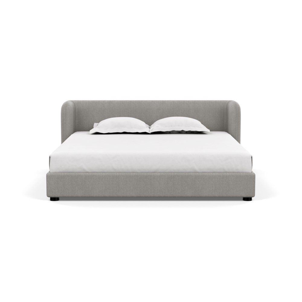 Heal's Group Bed Super King Texture Pale Grey
