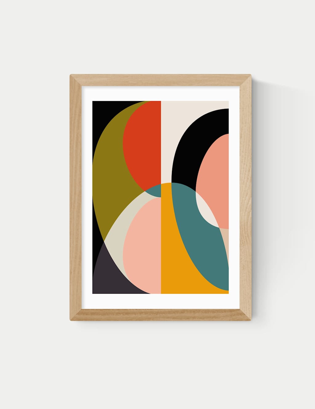 East End Prints Mid Century DIN XI Framed Art Print Natural