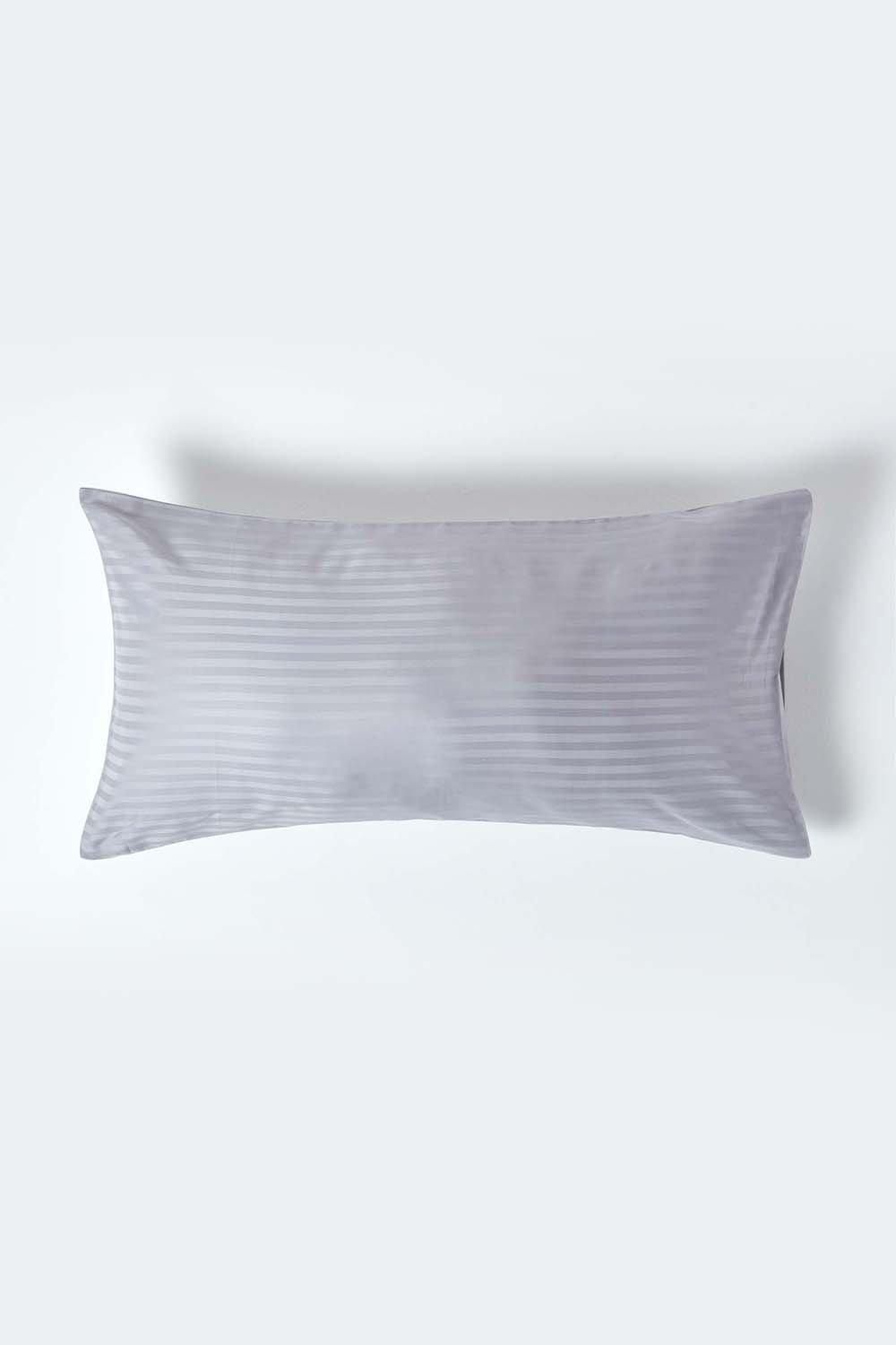 Homescapes Egyptian Cotton Ultrasoft Housewife Pillowcase 330 TC, King Size in Grey