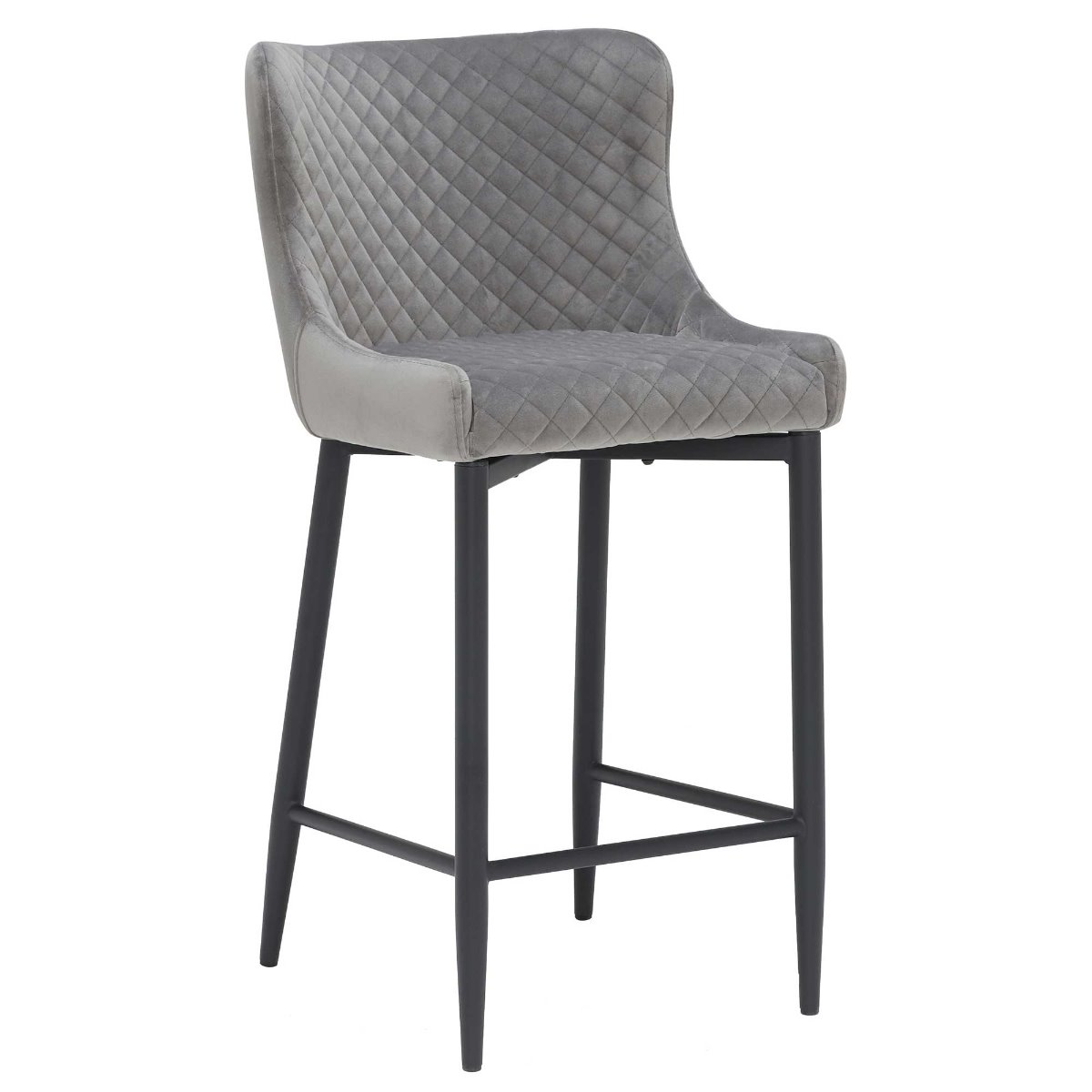 Rivington Fabric Counter Stool Grey
