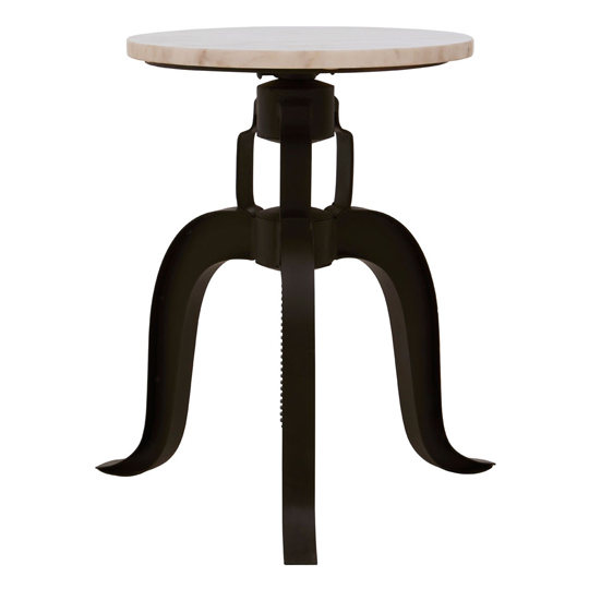 Sadalbari 3 Legs Bar Stool With White Marble Top