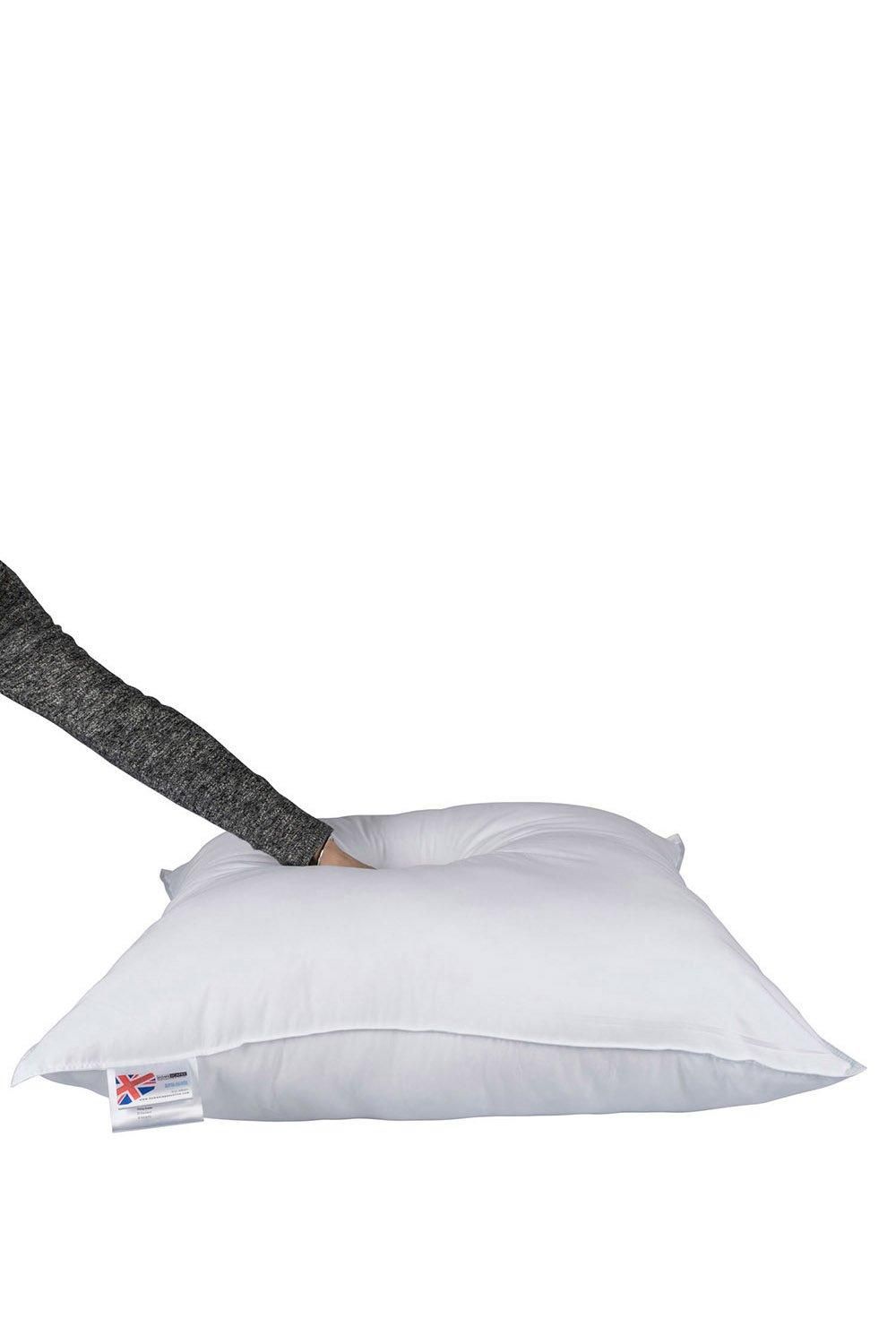 Homescapes Goose Down Euro Continental Square Pillow - 80cm x 80cm (32"x32") in White 3