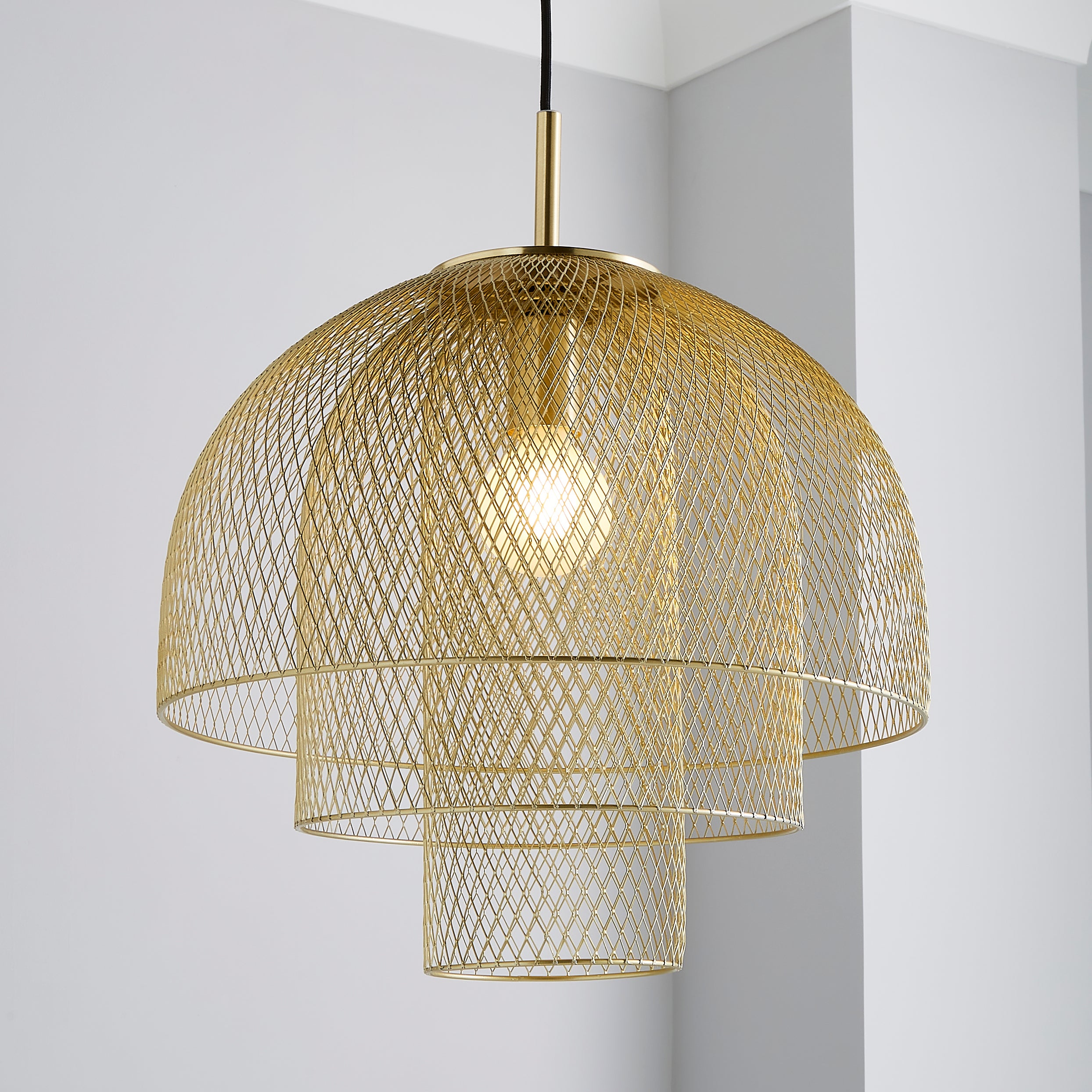 Tori 1 Light Pendant Fitting Gold