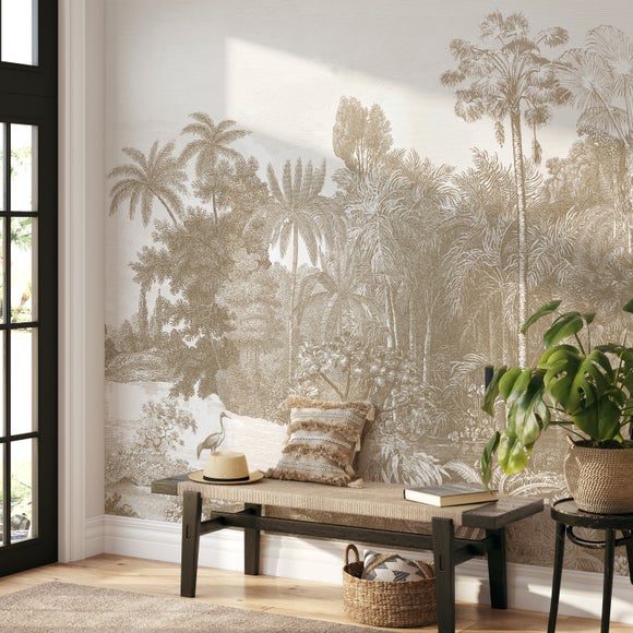 Vintage Tropical Natural Wall Mural