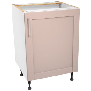 Wickes Ohio Dusky Pink Shaker Base Unit - 600mm