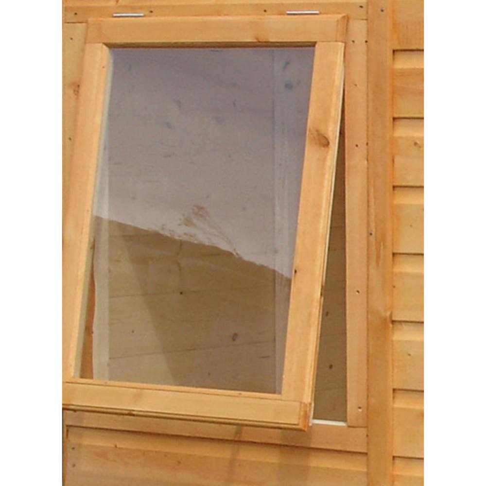 Shires Faroe Single Door Tongue & Groove Garden Shed Workshop Approx 6x6 ft in Brown 2