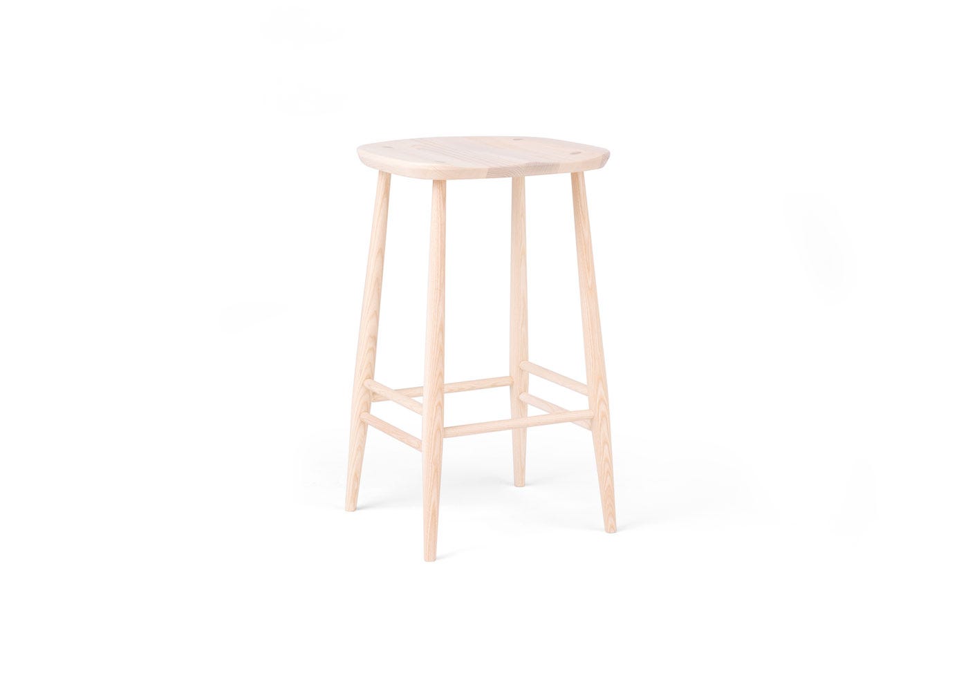Ercol Originals Utility Counter Stool Clear Matt Ash